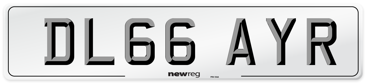 DL66 AYR Number Plate from New Reg